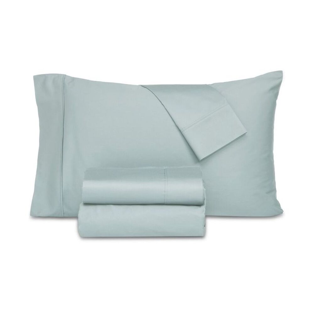 Everyday Home by Trident 300 Thread Count Organic Cotton King Sheet Set Aqua NWT